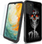 Samsung Galaxy A03s Phone Case with Screen Protector, Skull Finger, Heavy Duty Rugged Non-slip Shockproof Cover