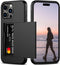 Nvollnoe iPhone 15 Pro Max Case with Card Holder, Heavy Duty Protective Dual Layer Shockproof Slim Wallet Phone Cover