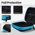 MOLOVA 5 Pack) Earbud Case Portable EVA Carrying Case Storage Bag Cell Phone Accessories Organizer with Carabiner