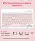 MMK 11th 10th 11/10.9" 2025 A16/2022, for iPad Generation Case with Keyboard Detachable Wireless Bluetooth Folio