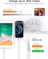 USB C Travel Power Strip - Ultra Flat Extension Cord with 3 Outlets and 3 USB Ports