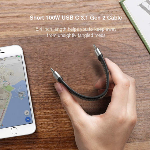 Shopify SEO Optimized: USB C to USB C Cable, 10Gbps Data Transfer, 100W PD Fast Charge, 4K@60Hz, Thunderbolt 3, FPC