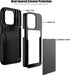 Nvollnoe for iPhone 14 Pro Case with Card Holder, Heavy Duty Protective Dual Layer Shockproof Hidden Card Slot Slim