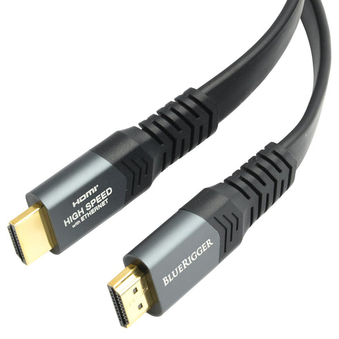 BlueRigger 4K Flat HDMI Cable (20FT) - (4K 60Hz, Ultra HD, 18Gbps