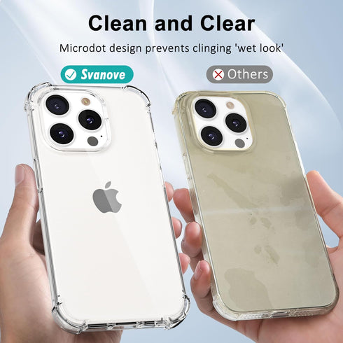 iPhone 14 Pro Max Case, Clear Transparent Jelly Protective Silicone Phone Case, Thin Slim Fit Soft TPU Shockproof,