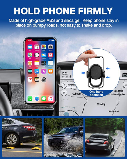 Autorder Car Phone Holder for 2021-2025 Ford Mustang Mach-E Accessories - 15.5-Inch Screen, 360 Degree Rotation,
