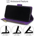Antsturdy Samsung Galaxy S20 FE Wallet Case with Card Holder, RFID Blocking PU Leather Flip Cover, Purple