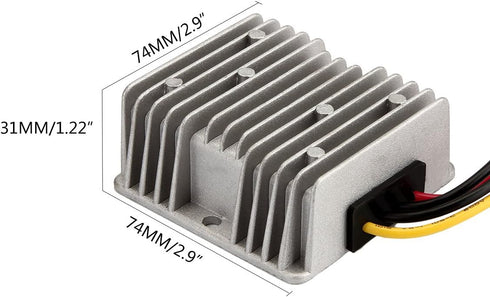 HOMELYLIFE Voltage Converter DC 8V-40V to 13.8V 10A 138W Automatic Buck Boost Module for Golf Cart