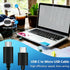 LQMBABY 2 3.3FT USB C to Micro USB Cable, Pcs USBC to Micro USB Cable - Charging Cord & Data Sync, Compatible with Wall