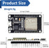 KeeYees ESP32S ESP32 Development Board 2.4 GHz Dual Core WLAN WiFi + Bluetooth Microcontroller ESP-WROOM-32 Chip for