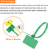 MECCANIXITY 250pcs 4 Inch Marker Cable Zip Ties, Self-Locking Nylon Wraps for Indoor and Outdoor Use, Green