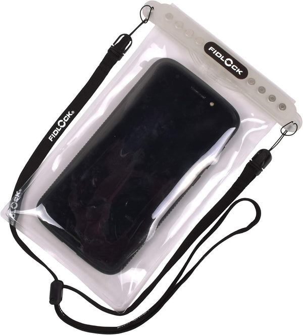FIDLOCK Hermetic Dry Bag Medi, Flexible Magnetic Self-Sealing Bag for Cellphone, 100% Waterproof and Sand Proof,