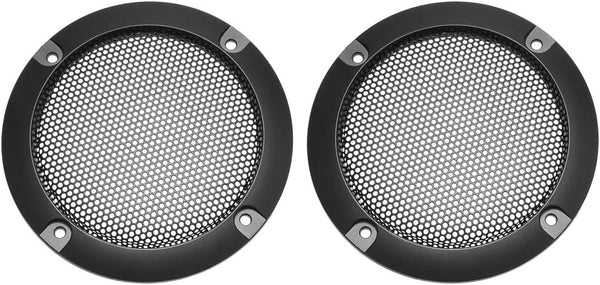 uxcell 2 Inch Speaker Grill Cover - Black Mesh Decorative Circle Subwoofer Guard Protector, 2pcs