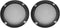 uxcell 2 Inch Speaker Grill Cover - Black Mesh Decorative Circle Subwoofer Guard Protector, 2pcs