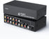 LUKFOCAB 3 RCA Splitter Box 1 in 4 Out, 4 Way AV Composite