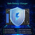 SEVENKA 8 5V 2A AA AAA Battery Charger, Bay Smart Charger for Ni-MH Ni-CD Rechargeable Batteries, Independent Control