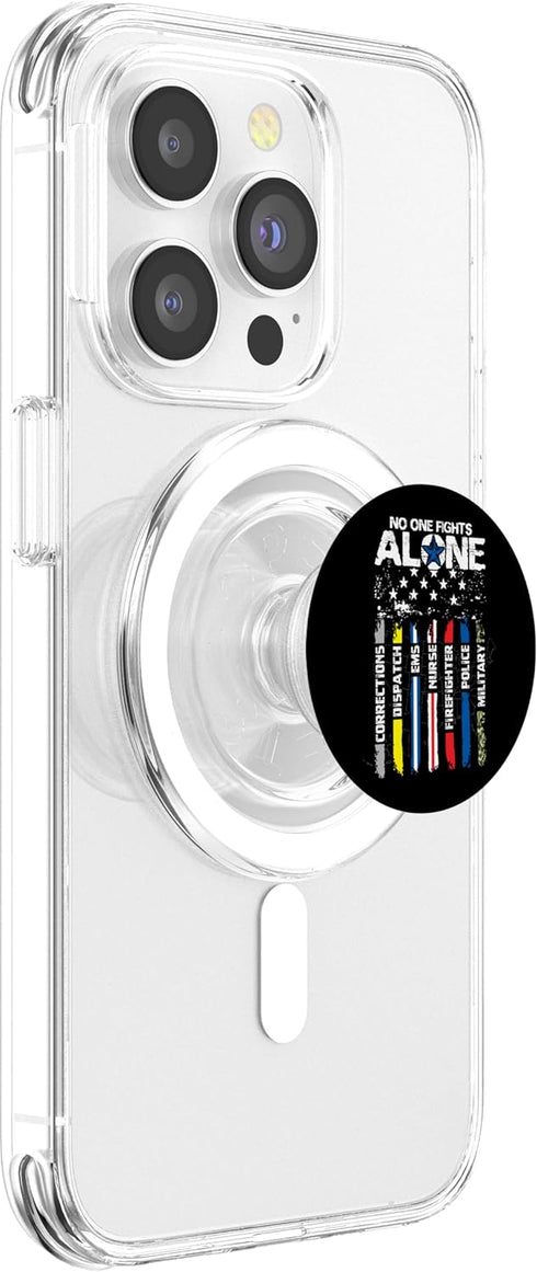First Responders American Thin Line Police Fire Military EMS PopSockets PopGrip for MagSafe
