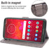 Phone Case for Motorola Moto Z3 / Z3 Play, Wallet Cases with Tempered Glass Screen Protector, Leather Magnetic Flip
