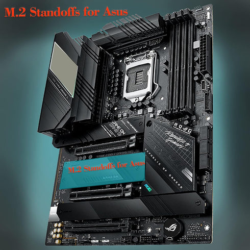 CO-RODE 48pcs M.2 SSD Standoffs and Screws for Asus, Gigabyte, MSI Motherboards
