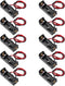 AEDIKO 10pcs A23 Battery Holder 23A Battery Holder with Wire 12V Battery Holder