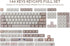 Hyekit PBT Keycaps for Mechanical Keyboard, 144 Keys Cute Cat Keycaps, Dye-Sublimation Custom Keycaps for Cherry