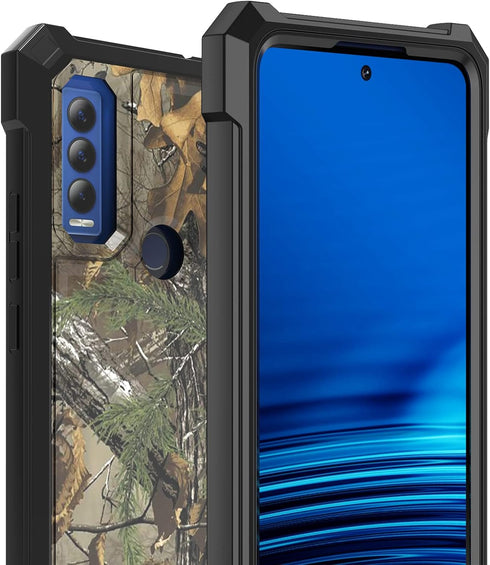 Ailiber AT&T Motivate Max Phone Case (U668AA), Cricket Ovation 3 Case with Screen Protector, Shockproof Corners TPU