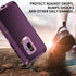 for Galaxy S9 Case, Heavy Duty Shockproof Dust/Drop Proof 3 Layer Full Body Protection Rugged Cover Case (Purple/Pink)
