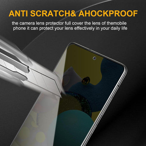 3 Pack Privacy Screen Protector for Samsung Galaxy A51 with Camera Lens Protector, Anti Spy Tempered Glass 9H Hardness