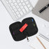 6 Flash Drive Case - USB Holder, Storage Bag for Thumb Drives, Lightweight, Protects & Stores Small Items, Slots, Black