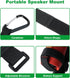 GOFORWILD Portable Speaker Mount, Waterproof Strap for Bluetooth Speakers, Compatible with Golf Cart