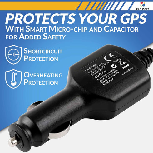 Car Charger Power Cord for Garmin Nuvi GPS, Garmin GPS Power Cord Replacement, Mini USB Charging Cable fit for Garmin Nuvi, Dezl, Drive, DriveSmart, DriveAssist, RV, Zumo (Without Traffic)