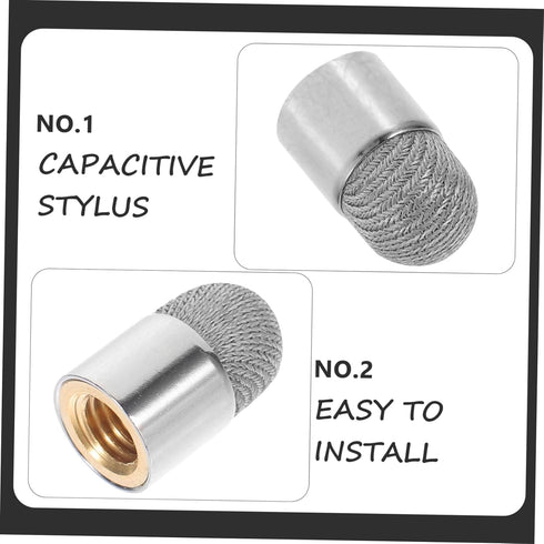 HOMSFOU 5pcs Capacitive Pen Tip Touchscreen Pen Tips, Mesh Fiber Stylus Tips Refill for Stylus Pen, M5 Replace Component
