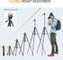 Auleda 71 6.6 LB Camera Tripod Aluminum Tall Tripod Stand Compatible with Canon Nikon with Wireless Remote Phone Holder