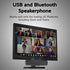 Cyber Acoustics USB & Bluetooth Speaker Bar (CA-2890BT), USB Powered Speaker with Speakerphone for PC, Bluetooth for