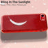 MATEPROX Glitter Bling Sparkle Case for iPhone 7/8/SE - Cute Girls Women Protective (Red)