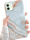 J.west iPhone 12/12 Pro Case 6.1-inch, Luxury Grey Marble Design, Ultra Slim Thin Flexible Soft Rubber TPU Cover for