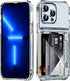 iPhone 13 Pro Max Clear Wallet Case - Heavy Duty, Shockproof, Anti-Scratch, Anti-Yellow, with Credit Card Holder, 6.7"