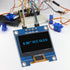 XIITIA 6pcs 0.96 inch I2C SSD1306 128x64 30pin OLED IIC Display Module LCD Screen Driver with Dupont Cables for Arduino