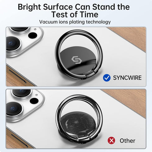Syncwire Cell Phone Ring Holder Stand, 360 Degree Rotation Finger Ring Kickstand for iPhone, Samsung, Pixel