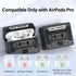 Cassette Tape Case Cover for AirPods Pro 2nd Generation, Shock Resistant, Washable, with Cleaning Kit & Lanyard