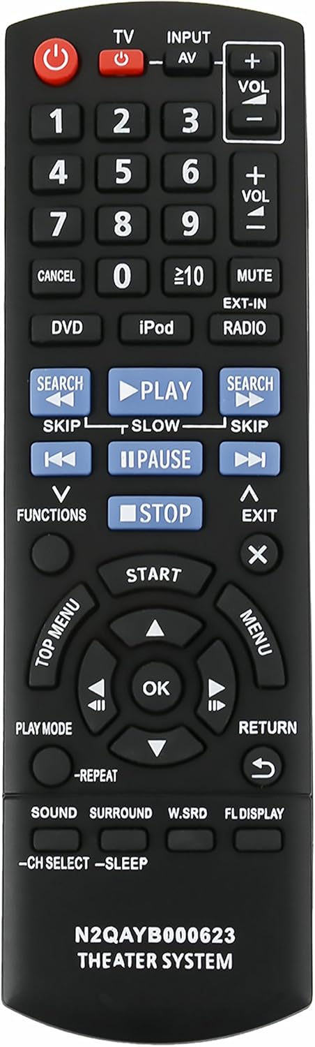 New N2QAYB000623 Remote for Panasonic SC-XH150 SA-XH150 Home Theater System