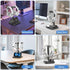 KDD Headset Dual Headphone Stand for Desk - Rotatable Hanger with Phone Holder - Removable Non-Slip Base for Gamers