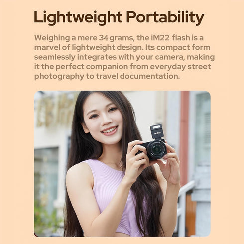 GODOX iM22 5 3s 440 Mini Camera Flash On-Camera Flash Speedlite Power Levels Recycle Time Full Power Flashes