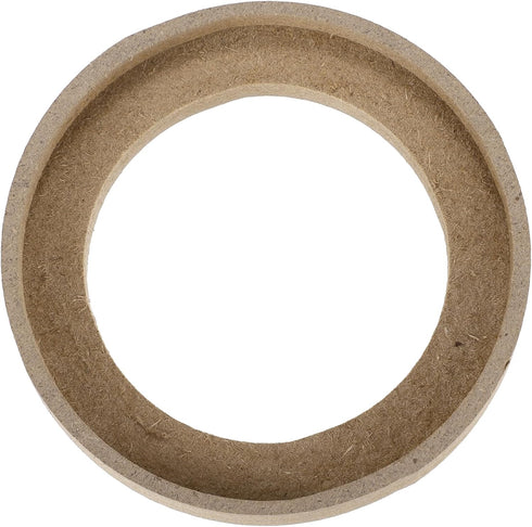 uxcell 4 Pcs Universal 3.5 Inch Speaker Subwoofer Mounting Spacer Rings in Solid Wood Beige