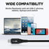 USB C to C Cable 100W 2 Feet (2 Pack), Nylon Braided USB Type C Charging Cable, 5A Fast Charging for iPhone 15, MacBook
