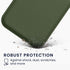 kwmobile Dark Green Silicone Cover for PLAUD Note AI Voice Recorder with Suction Cup Mount