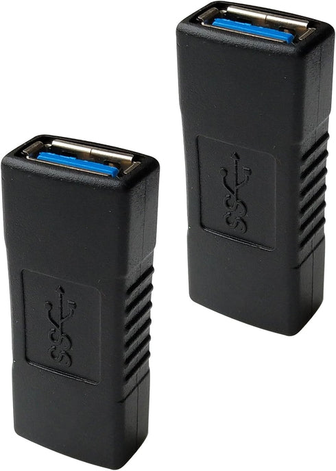 USB 3.0 Female to Female Extension Connector Adapter (2 Pack)