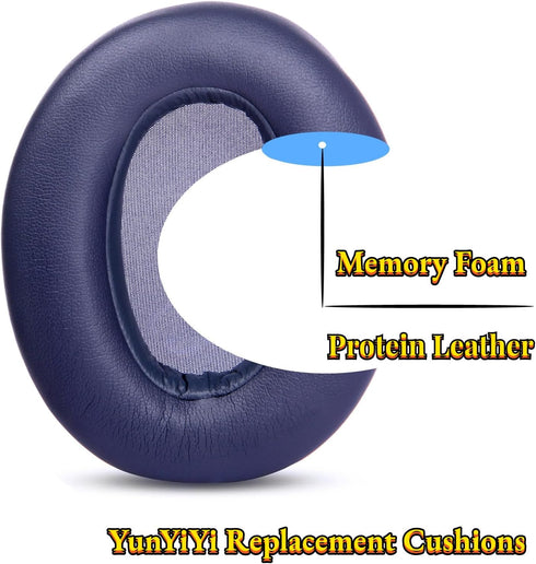 WH-XB910 Headset Replacement Ear Pads Ear Cushion Compatible with Sony WH-XB910N XB910N Headset Earpads Headband Ear Cups Parts (Blue Set)