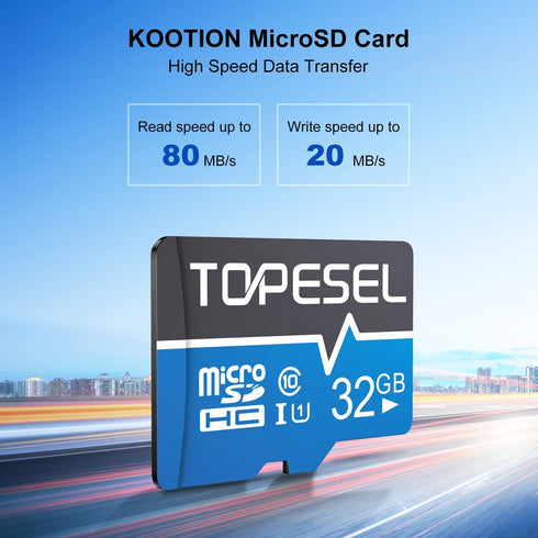 TOPESEL 32GB Micro SD Card 2 Pack Memory Cards Micro SDHC UHS-I TF Card Class 10 for Camera/Drone/Dash Cam(2 Pack U1 32GB)