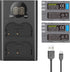 Neewer 2100 mAh Replacement Battery for Nikon EN-EL3e with Dual USB Charger, Compatible with Nikon D50 D70 D80 D90 D200
